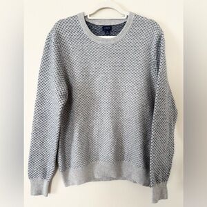 J. Crew Factory Supersoft Lambswool Blend Bird’s Eye Knit Crewneck Sweater